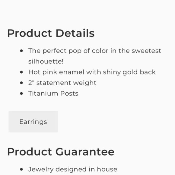 Stella & Dot | Valentine’s💖✨Amore Enamel Heart Earrings - Retired - Picture 11 of 12